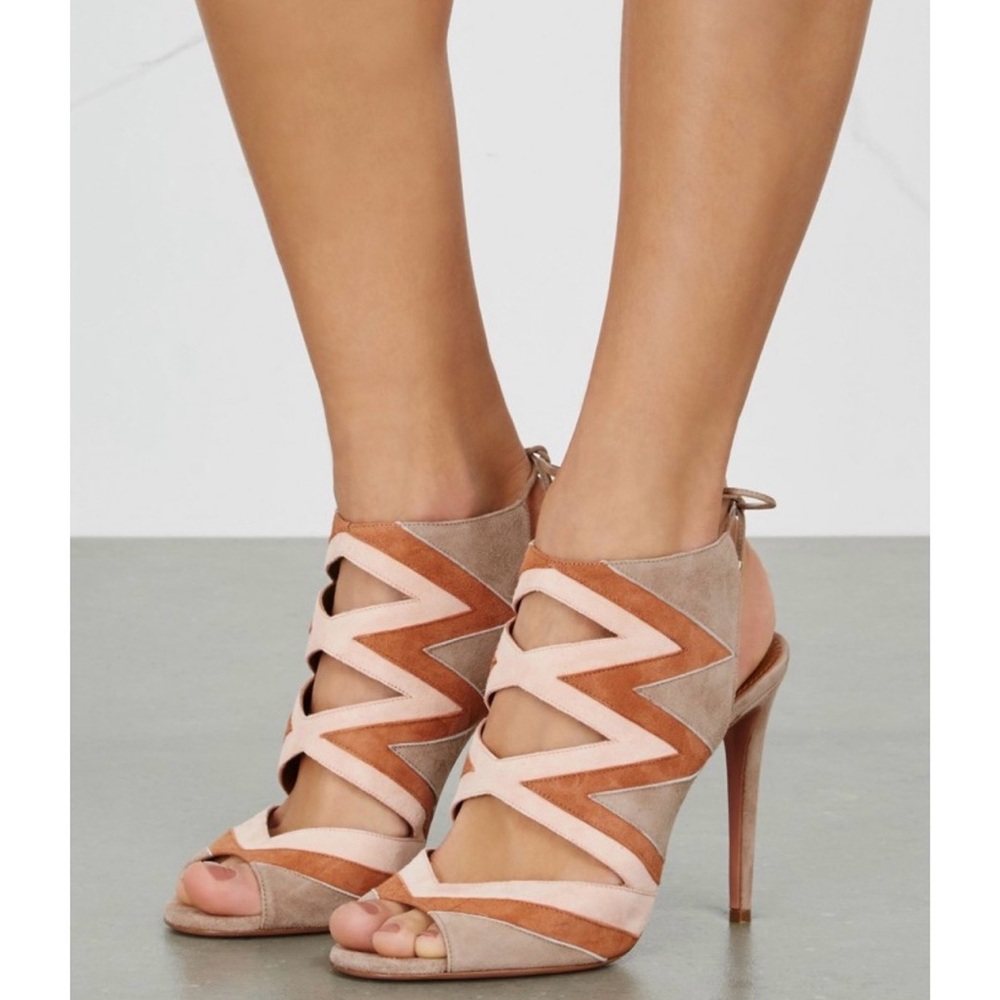 Aquazzura NWOT Zig Zag Heels 40.5